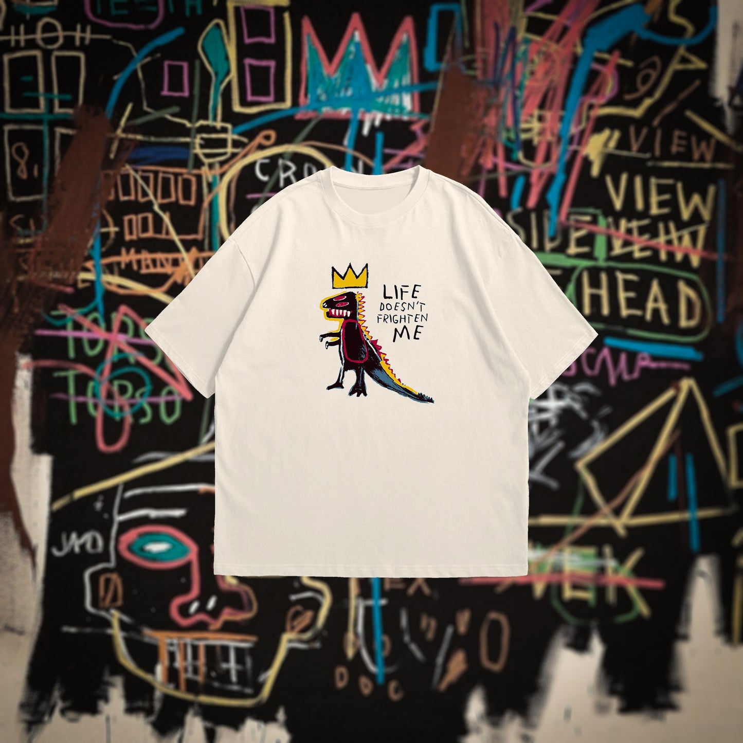 "Basquiat's artwork" Oversized T-shirt